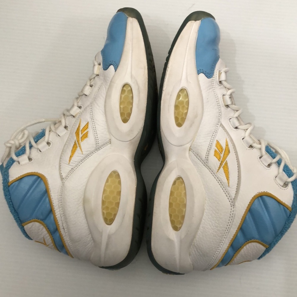REEBOK QUESTION MID HOME IVERSON DENVER NUGGETS BASKETBALL SNEAKERS MENS S 9.5 - Picture 11 of 16